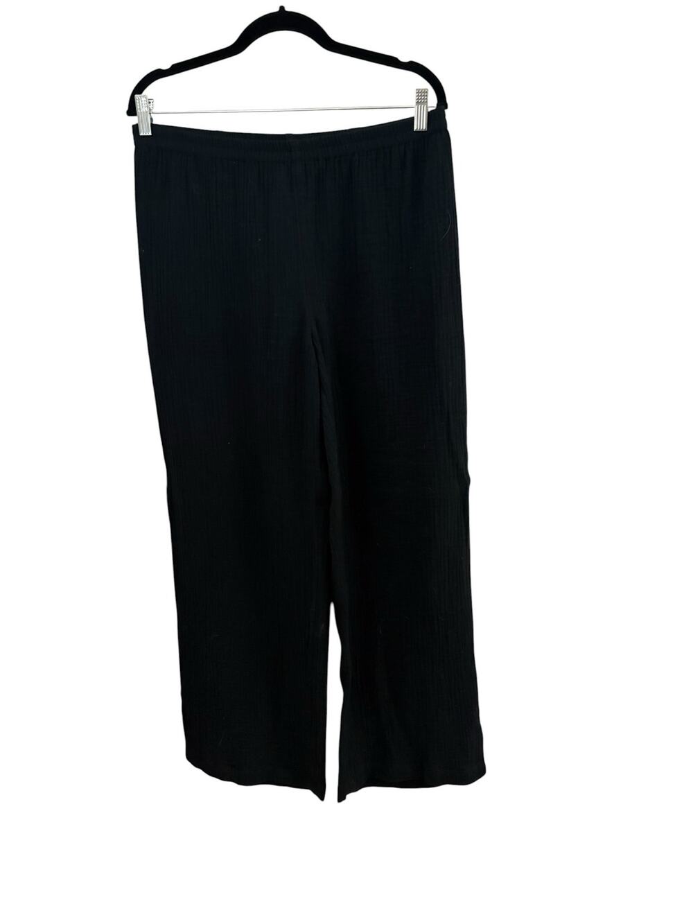 Soft Surroundings Textured Gauze Pants Elastic Waist M Leisurewear Light Airy